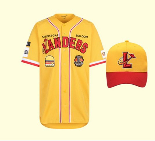 '옐로우 에디션' 유니폼과 모자. SSG닷컴 제공